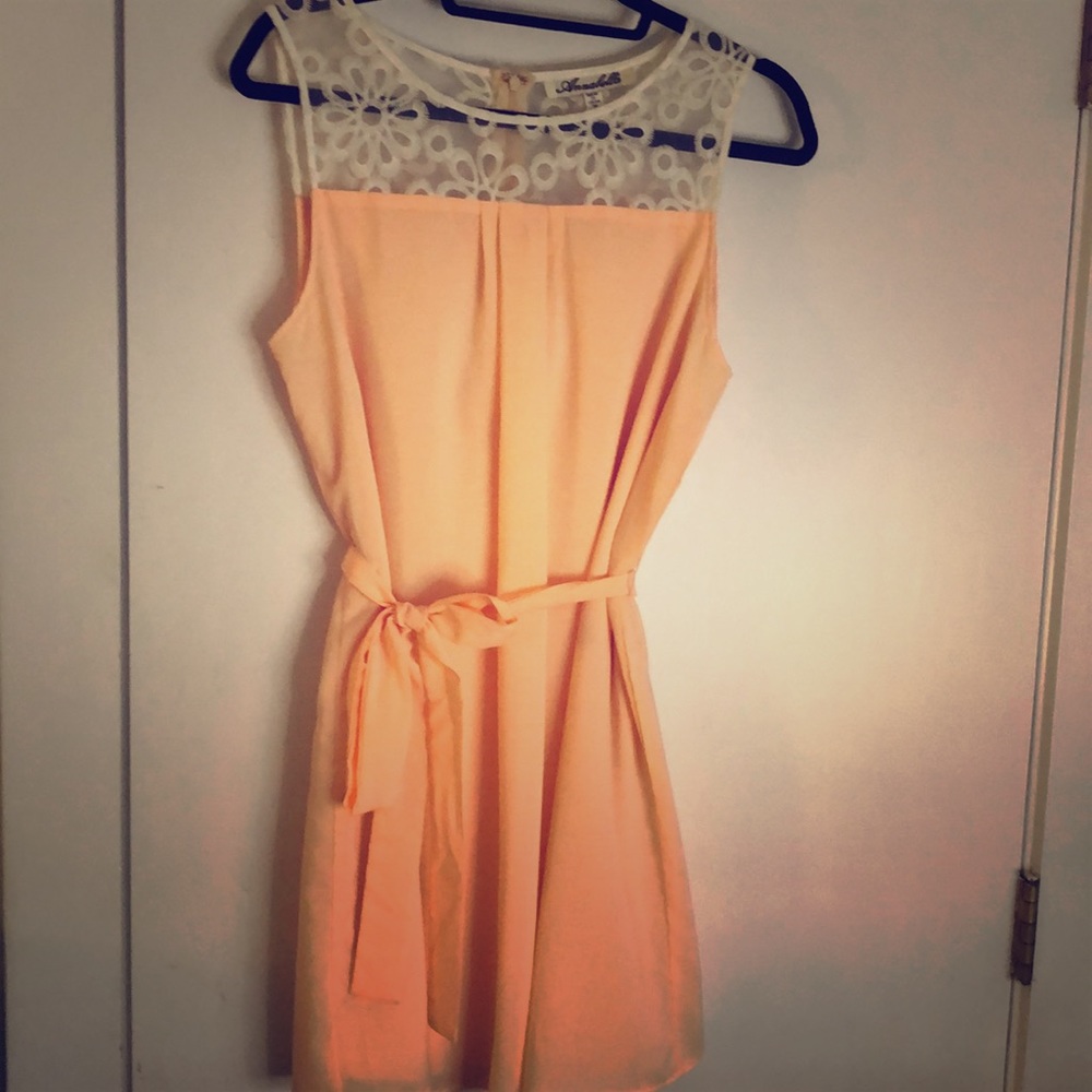 Annabella peach dress
